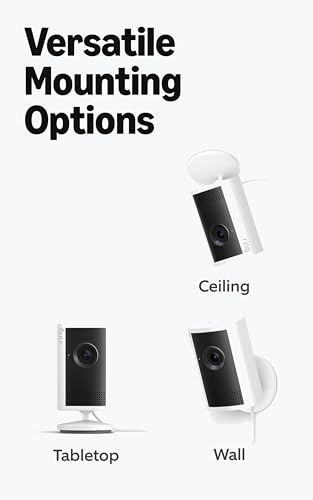 Ring Indoor Cam Plus White - 2K Security Camera with 4x Zoom & Low-Light Vision