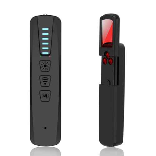 Hidden Camera Detectors,GPS Tracker Detector,Camera Detector Spy Camera Finder,25H Working Time,Travel-Friendly Size S500 (Black)