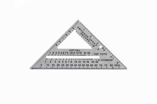 Swanson 7 Inch Speed Square Blue - Versatile Carpenter & Roofing Tool