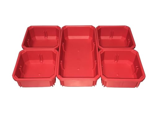 Milwaukee 5-Piece Low Profile Packout Bin Kit with Interior Dividers 48-22-8431/8436