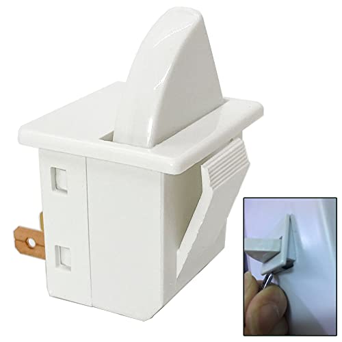 Refrigerator Door Light Switch 3-Pin Momentary 2pcs for Whirlpool GE Kenmore