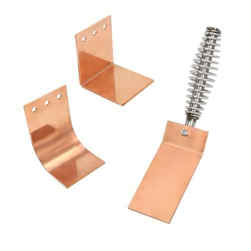 Welding Spoon Copper Welding Spoon Welders Helper 3mm Thick,3 Plate Set, Flat/Curved/Angle Copper Paddle Backer