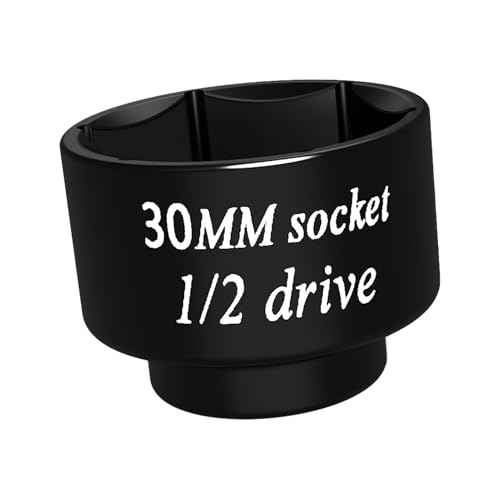 1/2 drive 30mm socket Impact removal axle nut 6 Point, for pulley and semi brake caliper retaining bolts Toyota 3VZ oil cooler Camry LE 4 cylinder the spark plug nuts Lawn Mower blades bolts