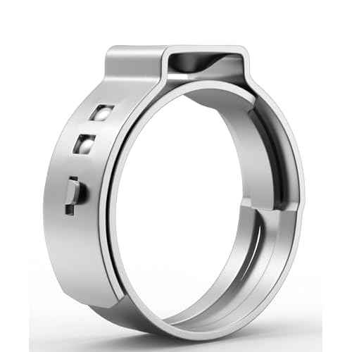 Bates- 1/2" PEX Cinch Clamp Rings, 50 Pack, Stainless Steel, PEX Pipe Clamps