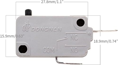 TUAIC KW3A Microwave Oven Door Interlock Switches Kit: 2 NO + 1 NC, 16A 125/250V