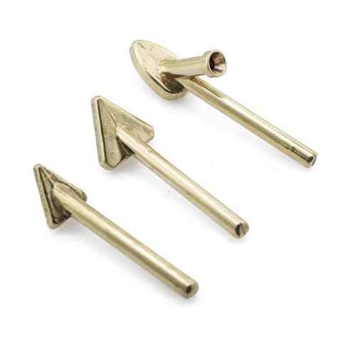 ZYAMY 4PCS Plastic Soldering Tip Triangle Smoothing Tip Soldering Iron Tip Copper Tip with Hole Soldering Rod Heating Smoothing Repair Tool For Fuel Tank Car Bumper Dashboard Kayak Repair