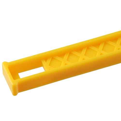 Yellow Camping Hammer, Portable Double-Faced Plastic Tent Stake Peg Mallet Remover for Outdoor Tent Accessory without Damage