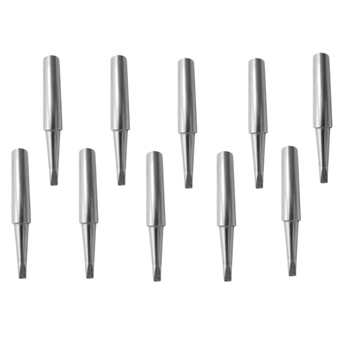 10 PCS 900M-T-2.4D Soldering Iron Tips Replacement Solder Tips Kit Compatible with Hakko, Radio Shack, Atten, Quick, Aoyue, Yihua, Vastar Soldering Station, Welding Equipment & Accessories