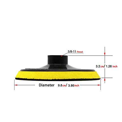 2-Pack Backer Pads 4-Inch Hook and Loop Backing Pads for Polishing Sanding