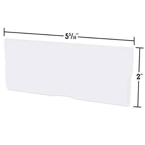 Akro-Mils 40717 Length Dividers for Plastic Storage Hardware and Craft Cabinet Large Drawers, (6-Pack), Clear