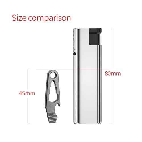 WARHERO Titanium EDC Tools Pry Bar with Bottle Opener Multi Tool Mini Crowbar