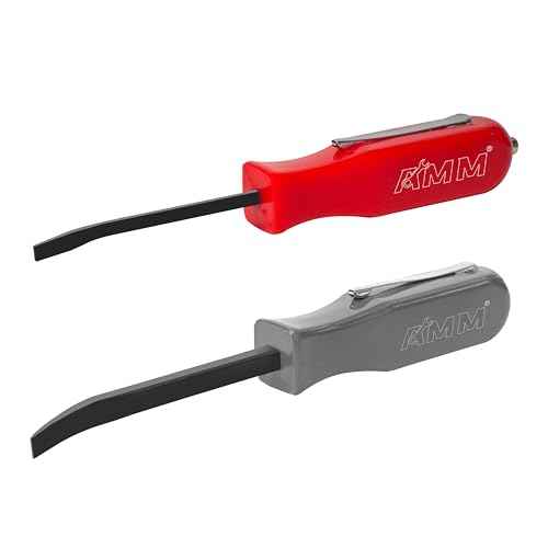 AMM 2 PCS Pocket Pry Bar Set, Mini Pry Bar with Magnet Top and Pocket Clip, 4.5" Small Pry Bar for Home Office, Car Repair Gadgets, Electronics and Mechanics Repair