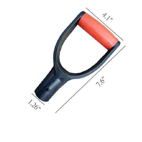 Shovel D Grip Handle,32mm/1.26" Inner Diameter PVC Shovel D Grip,Replacement Handle for Digging Raking Tool 1pcs