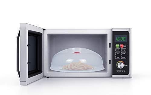 Layron Red 11.5in Microwave Splatter Cover with Grip Handle, BPA Free, Dishwasher Safe
