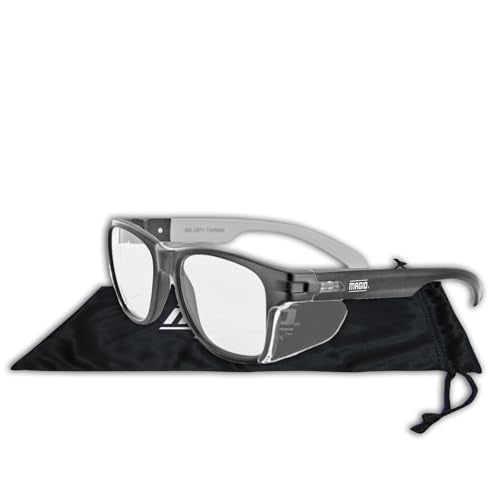 MAGID Y50 Series Performance Anti-Fog Polycarbonate Safety Glasses with Side Shields, 1 Pair, Clear Lens | Black Frame, Y50BKAFC