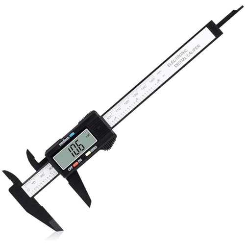 Adoric 6-Inch Digital Caliper Black Inch/Metric Measurement Tool