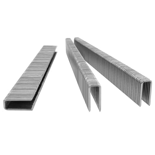 18 Gauge Narrow Crown Staples 1/2 Inch - 2000 Pack | Stainless Steel for Staple Guns