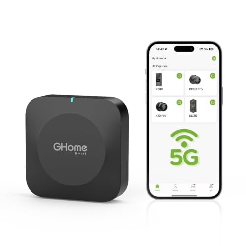 GHome Smart G2B WiFi Gateway for Bluetooth Smart Locks - Remote Access & Voice Control