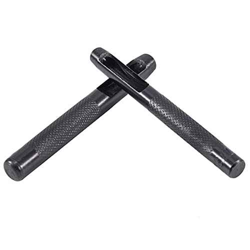 Spurtar Hollow Punch Set 6 Pieces Heavy Duty Round Leather Hole Punch Kit 1/8" 5/32" 3/16" 7/32" 1/4" 5/16" Belt Puncher for Leather Gaskets Cloth Watch Belts with Storage Bag