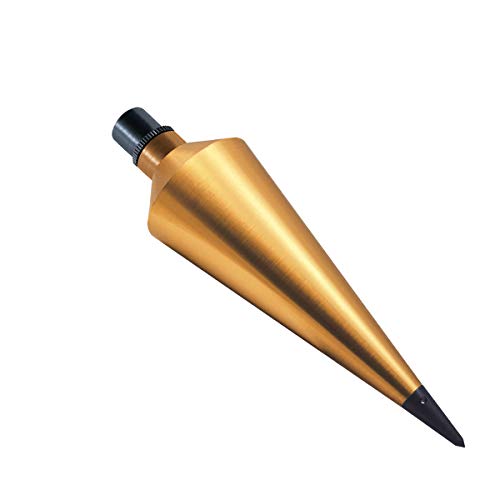 16 oz Brass Plumb Bob with Leather Sheath (15-016S)