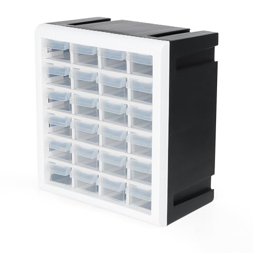Gonice 24-Drawer Plastic Hardware Organizer, Screw/Nuts & Small Parts Storage Cabinet (Screw Organizer variation)