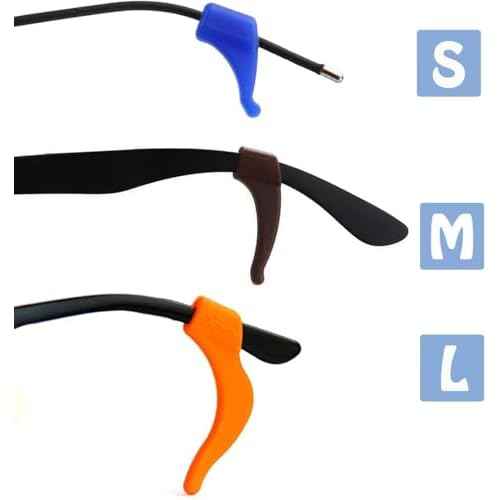 OPUGIT 12 Color Anti-slip Glasses Ear Hook, Soft Silicone Sleeve Ear Grips,Eyewear Retainer for Kids and Adult