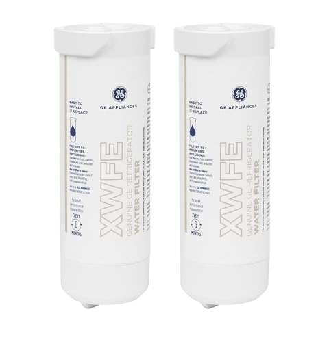GE XWFE Refrigerator Water Filter 2-Pack - Genuine Fit & Impurity Reduction
