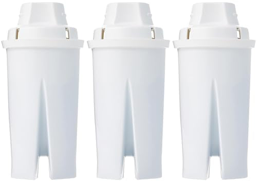 Amazon Basics Brita-Compatible Water Filter Replacement 3-Pack for Pitchers