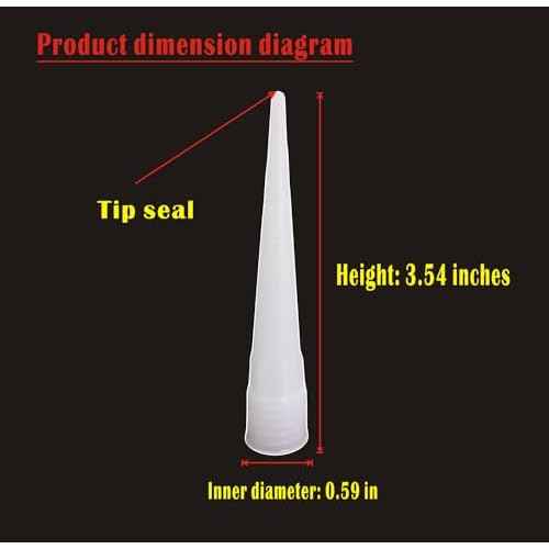 caulking nozzle caulking nozzle extension tube caulking nozzle with closed tip (16 pieces)