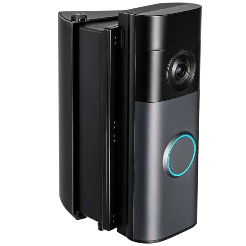 RIOVO Black Adjustable Doorbell Mount Bracket 30-55° Compatible with Ring & Blink