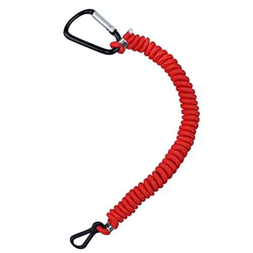 8M0092850 Boat Kill Switch Lanyard Replacement for Mercury Marine Boat Emergency Stop Switch Safety Lanyard Cord 54 Inch/137 Long -Replace 15920T54 15920A54 (Aluminum Alloy Clip Red 1Pcs)