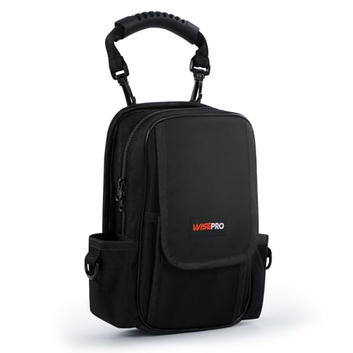 Zippered Tech Tool Pouch, Waterproof 600D Electricians Technician Small Tool Bag with Handle, Electrician's Tool Pouch for Electrician, Carpenter, Mechanical