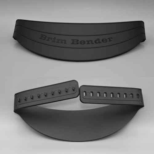 Hat Brim Bender -(1 PC) Hat Bill Bender Easy Snap-on Curving Band - Perfect Multiple Size Shaper Design - Black One Size Fits All - Plastic Reusable Shaping Bands