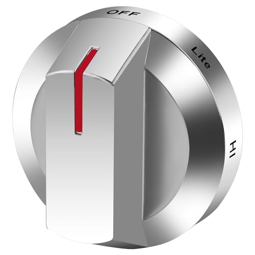 AMI Parts DG94-03500A/Z Gas Stove Knob Replacement for Samsung (AA-1PACK, Silver)