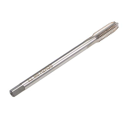 uxcell Metric Thread Tap M8 x 1.25 H2 100mm Extra Long Straight Flute Screw Thread Milling Machine Taps Threading Tapping Repair Tool