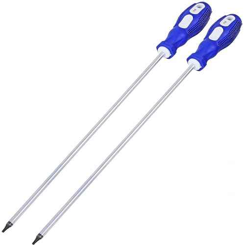12inch Extra Long Magnetic Torx Screwdriver, PH1 length 12'', Long star Screwdrivers Set (T15 - T20) 2-Piece(5mmx300mm)
