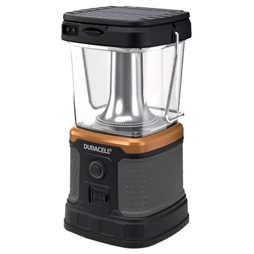 Duracell Rechargeable 3000 Lumens Lantern with Solar, USB & Qi Charging