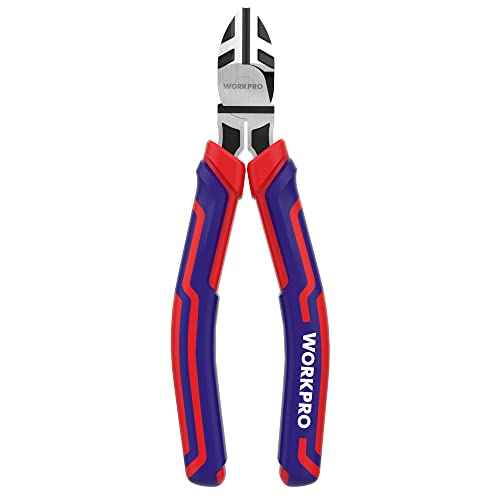 WORKPRO 6¡± Wire Cutters Heavy Duty CRV Steel, Diagonal Pliers for Cutting Wires Craft, Comfort Grip Handle