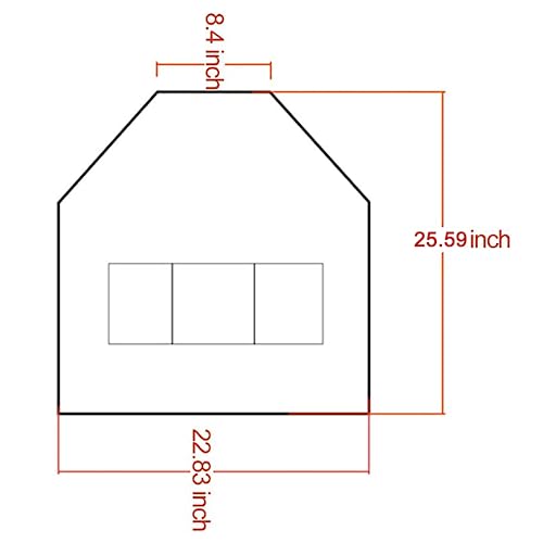 Hair Stylis Apron for Salon Barber Cross-back Hairdresser Waterproof Work Apron With 3 Pockets (22.8¡± W 25.5¡± L)