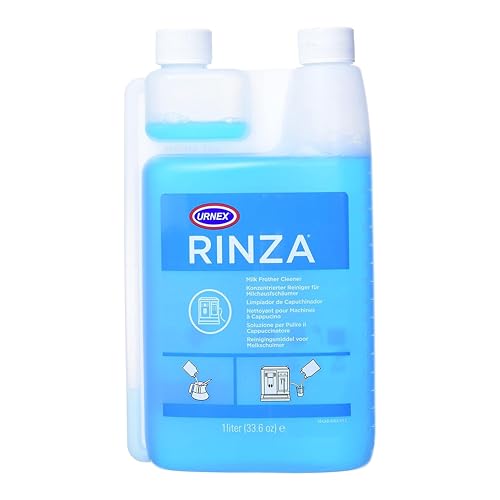 Urnex Rinza Alkaline Formula Milk Frother Cleaner - 33.6 oz (Dual-Chamber Bottle)