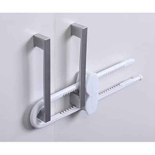 Dreambaby Sliding Cabinet Locks - Child Proof Cabinet Latches - For Kitchen, Bathroom Storage Doors Handles & Knobs - Suitable for Round & D-Shaped Handles - 3 Pack - White - Model L183