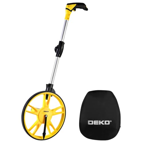 DEKOPRO 12-Inch Measuring Wheel with 99,999.9 Ft Capacity, Portable No-Reset Wheel