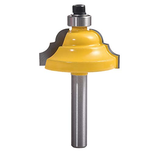 KATUR Classical Roman Ogee Edge Forming Router Bit 1/4 Inch Shank, Classical and Bead Molding and Edging, Architectural Molding Router Bit (1/4" Shank 1-1/4" Width 5/8" Depth)