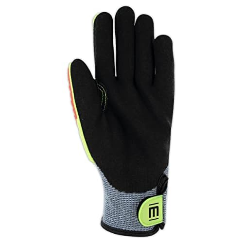 MAGID T-REX Flex Series ANSI A7 Sandy Nitrile Coated Palm Impact Gloves, 1 Pair, Size 9/Large (TRX775)