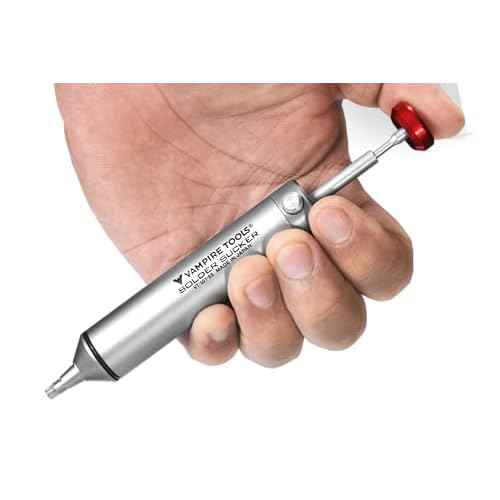 VAMPLIERS Premium Solder Sucker Made in Japan Heavy Duty Desoldering Pump High Power Vacuum Suction