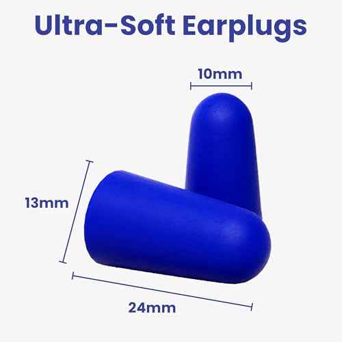 SnoozePlugs Ultra Soft Foam Earplugs for Sleeping, 60 Pairs Comfortable Foam Ear Plugs for Side Sleepers- 33db NRR Nightime Earplugs for Snore Blocking, Noise Canceling Sleep