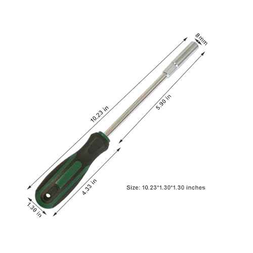 8mm(5/16") Deep Nut Driver,Guitar Truss Rod Wrench Tool for Guitar Adjustment (Total Length 260mm,Metric)