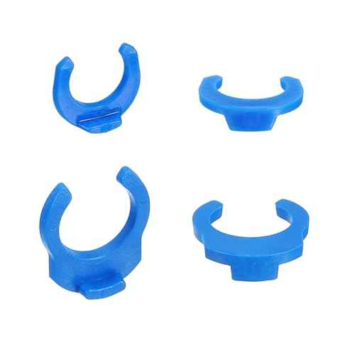 uxcell 40Pcs 1/4 Inch 3/8 Inch Locking Clip Set for RO Water Filtration Systems Tube Quick Connect Lock Clamps Fitting Replacement Parts, Blue