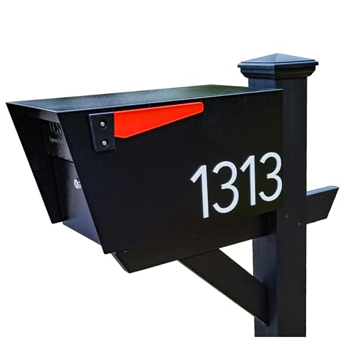White 3D Acrylic House Numbers for Exterior, Custom Size & Installation