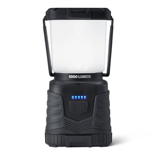 1000 Lumen LED Camping Lantern with 4 Light Modes, Water Resistant, Dimmable, Portable